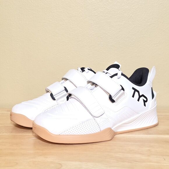TYR L-2 Lifter Weightlifting Shoes White Gum Black Women's Size 7 Men's 5.5 - Picture 3 of 7